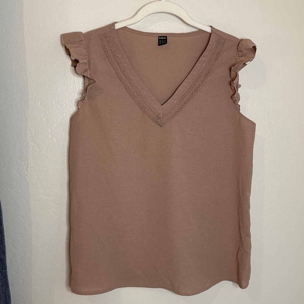 Shein Beige Blouse